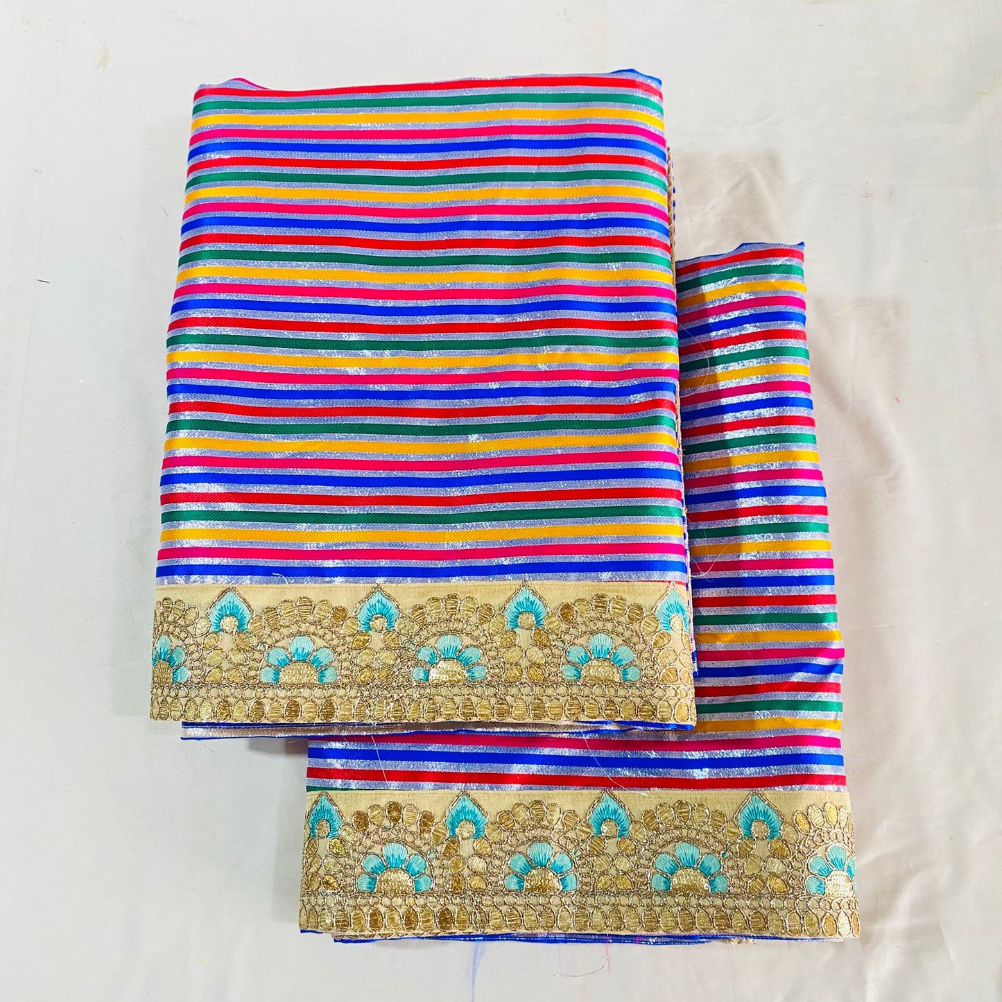 Sai Baba Vastra Dress Chola Set for Sai Baba Temple, Shirdi | Sai Baba Statue Cloth, Samadhi Cloth, Neck Scarf & Head Kafni | Color