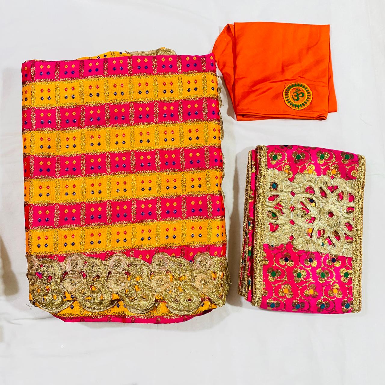 Sai Baba Dress Vastra Chola Poshak Set for Big Idol Statue | Colour