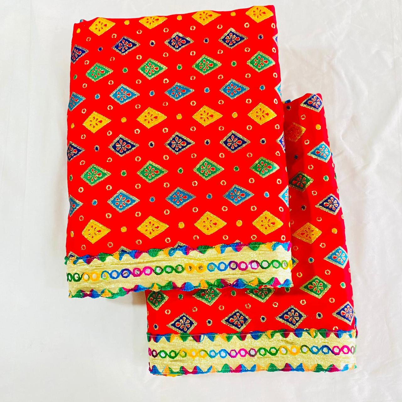 Sai Baba Vastra Dress Chola Set for Sai Baba Temple, Shirdi | Sai Baba Statue Cloth, Samadhi Cloth, Neck Scarf & Head Kafni | Color