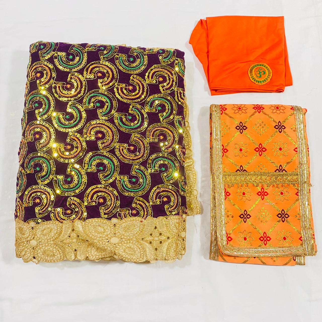 Sai Baba Dress Vastra Chola Poshak Set for Big Idol Statue | Colour