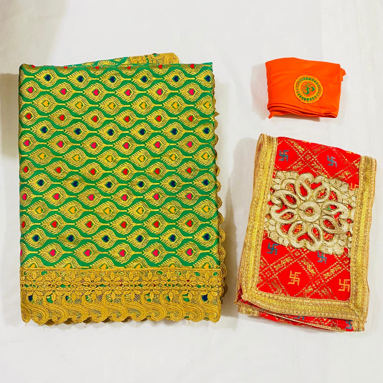 Sai Baba Dress Vastra Chola Poshak Set for Big Idol Statue | Colour