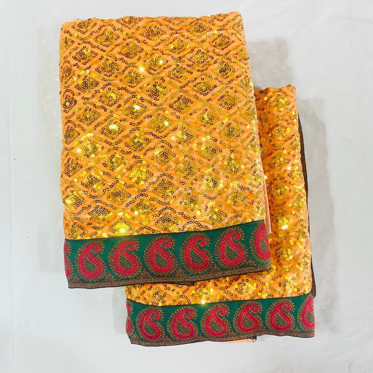 Sai Baba Vastra Chola Set for Shirdi Temple | Velvet Makmal Cloth | Sai Baba Statue Cloth, Samadhi Cloth, Neck Scarf & Head Kafni | Color