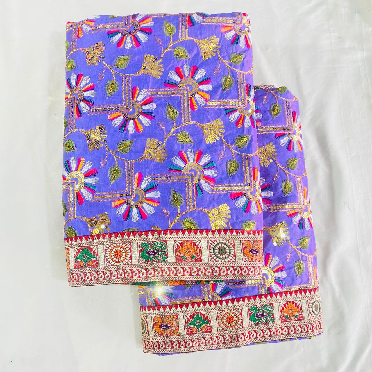 Sai Baba Vastra Dress Chola Set for Shirdi Temple | Embroidery Work Cloth | Sai Baba Statue Cloth, Samadhi Cloth, Neck Scarf & Head Kafni | Color