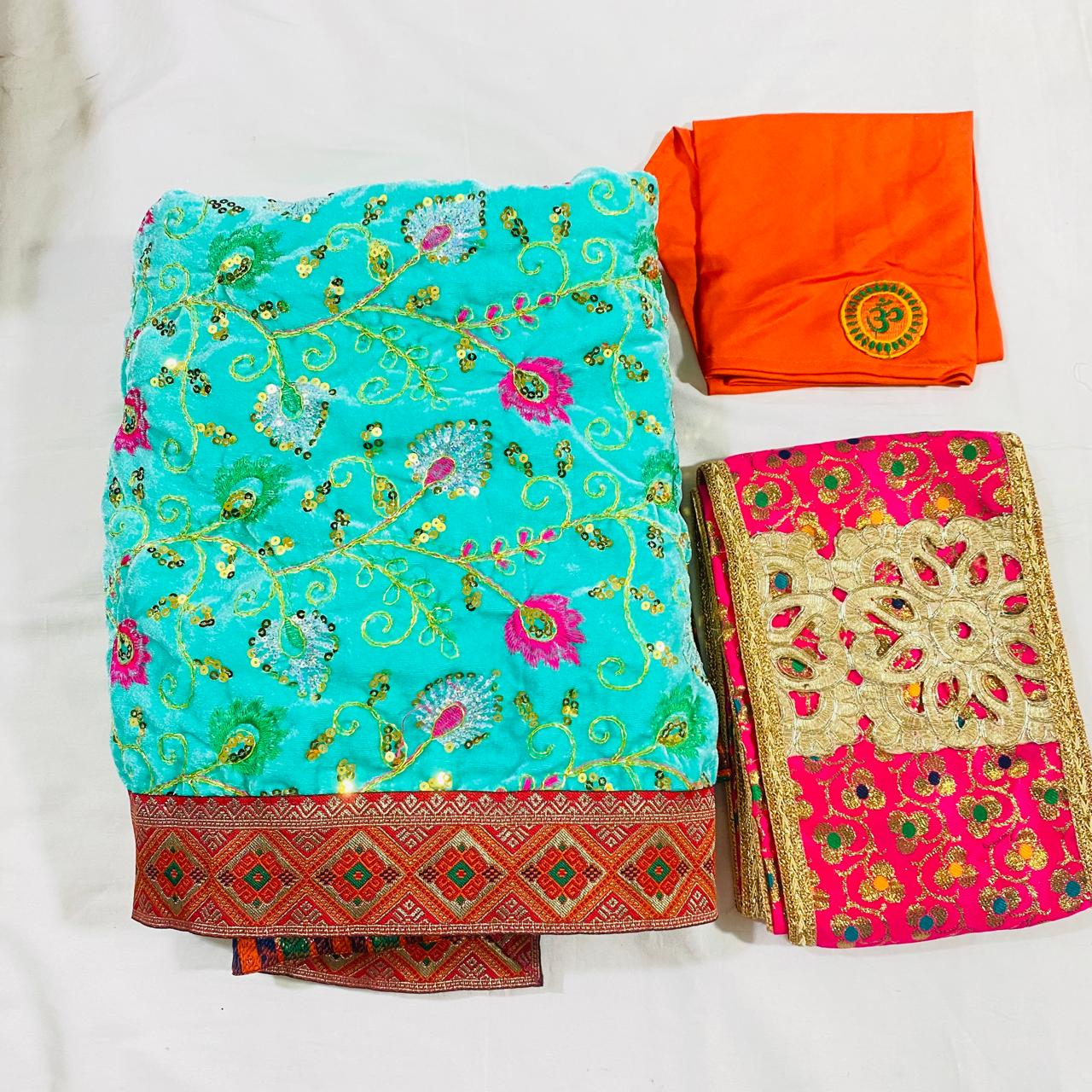 Sai Baba Dress Vastra Chola Poshak Set for Big Idol Statue | Colour