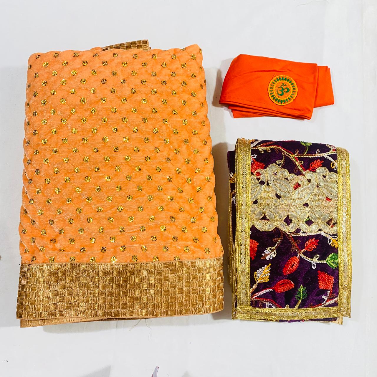 Sai Baba Dress Vastra Chola Poshak Set for Big Idol Statue | Colour