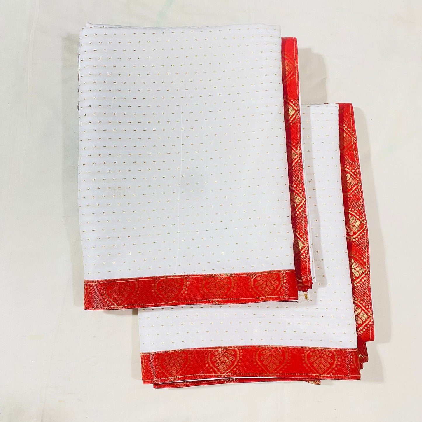 Sai Baba Vastra Dress Chola Set for Sai Baba Temple, Shirdi | Sai Baba Statue Cloth, Samadhi Cloth, Neck Scarf & Head Kafni | Color