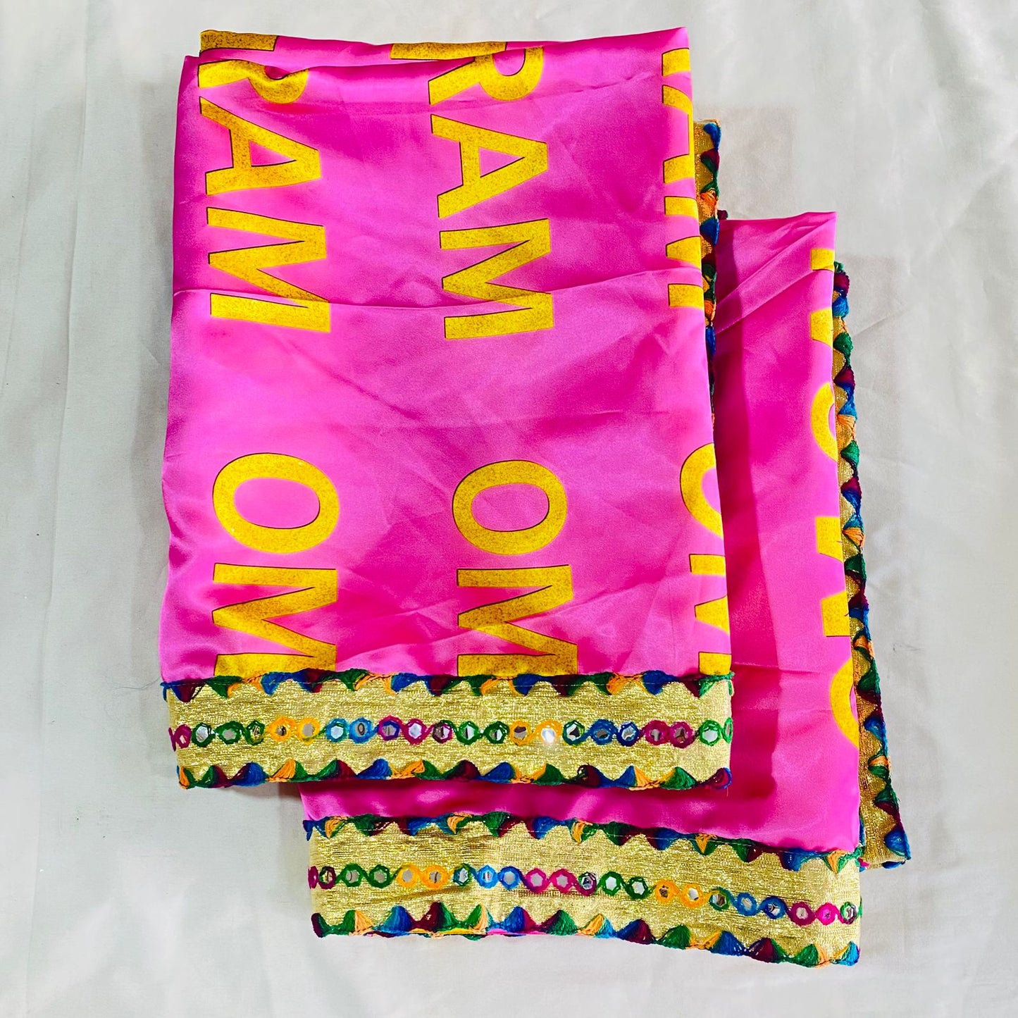 Sai Baba Vastra Dress Chola Set for Sai Baba Temple, Shirdi | Sai Baba Statue Cloth, Samadhi Cloth, Neck Scarf & Head Kafni | Color