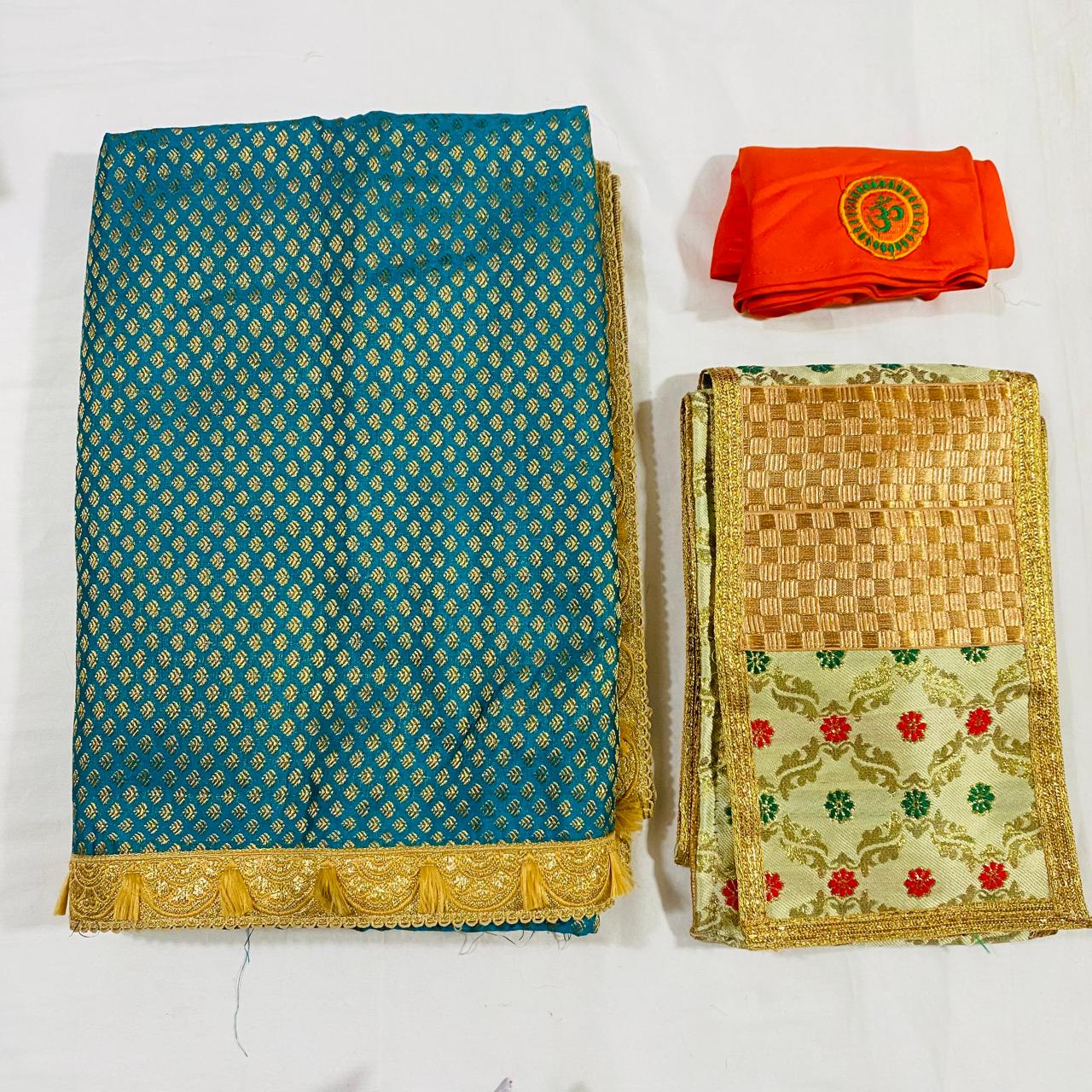 Sai Baba Dress Vastra Chola Poshak Set for Big Idol Statue | Colour