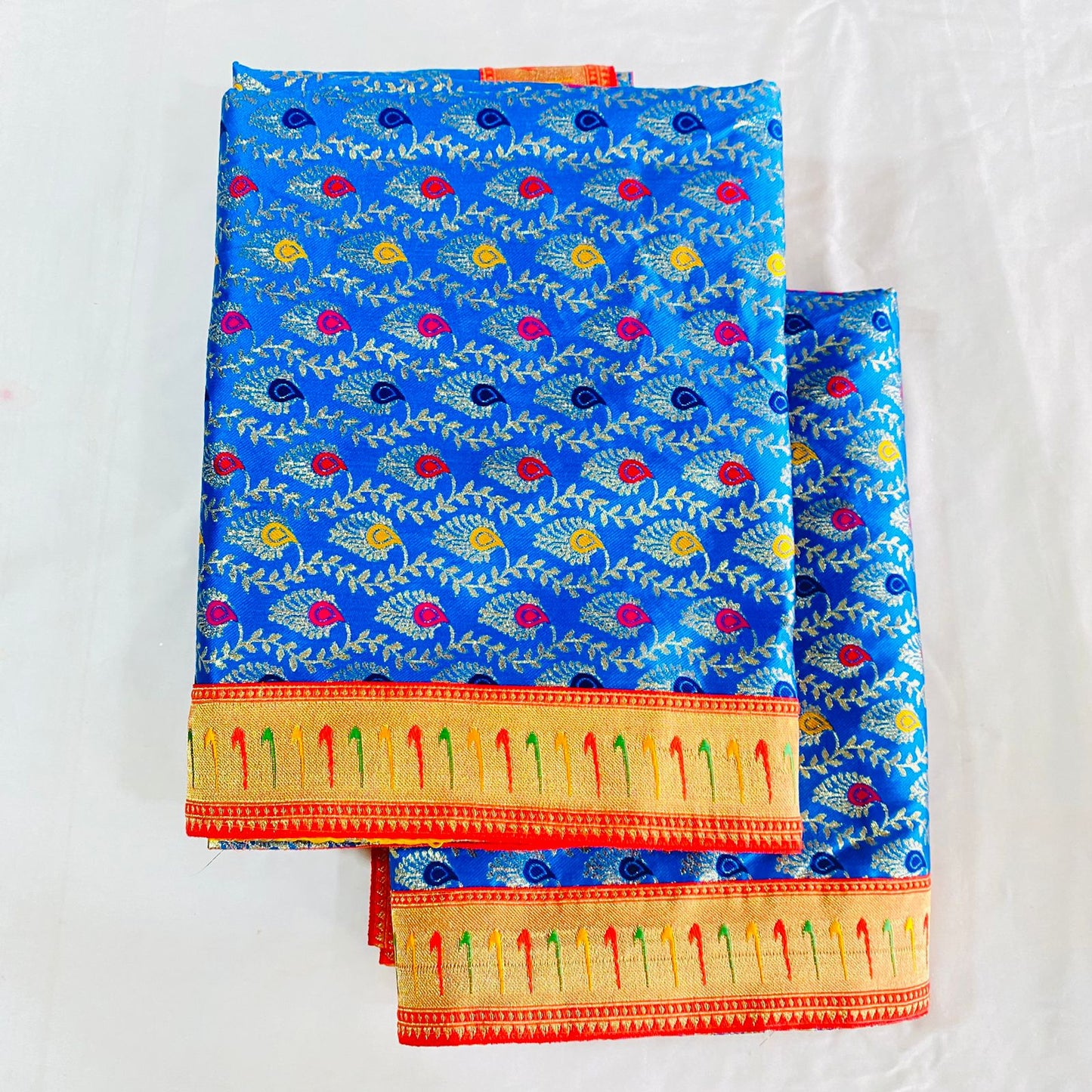 Sai Baba Vastra Dress Chola Set for Sai Baba Temple, Shirdi | Sai Baba Statue Cloth, Samadhi Cloth, Neck Scarf & Head Kafni | Color