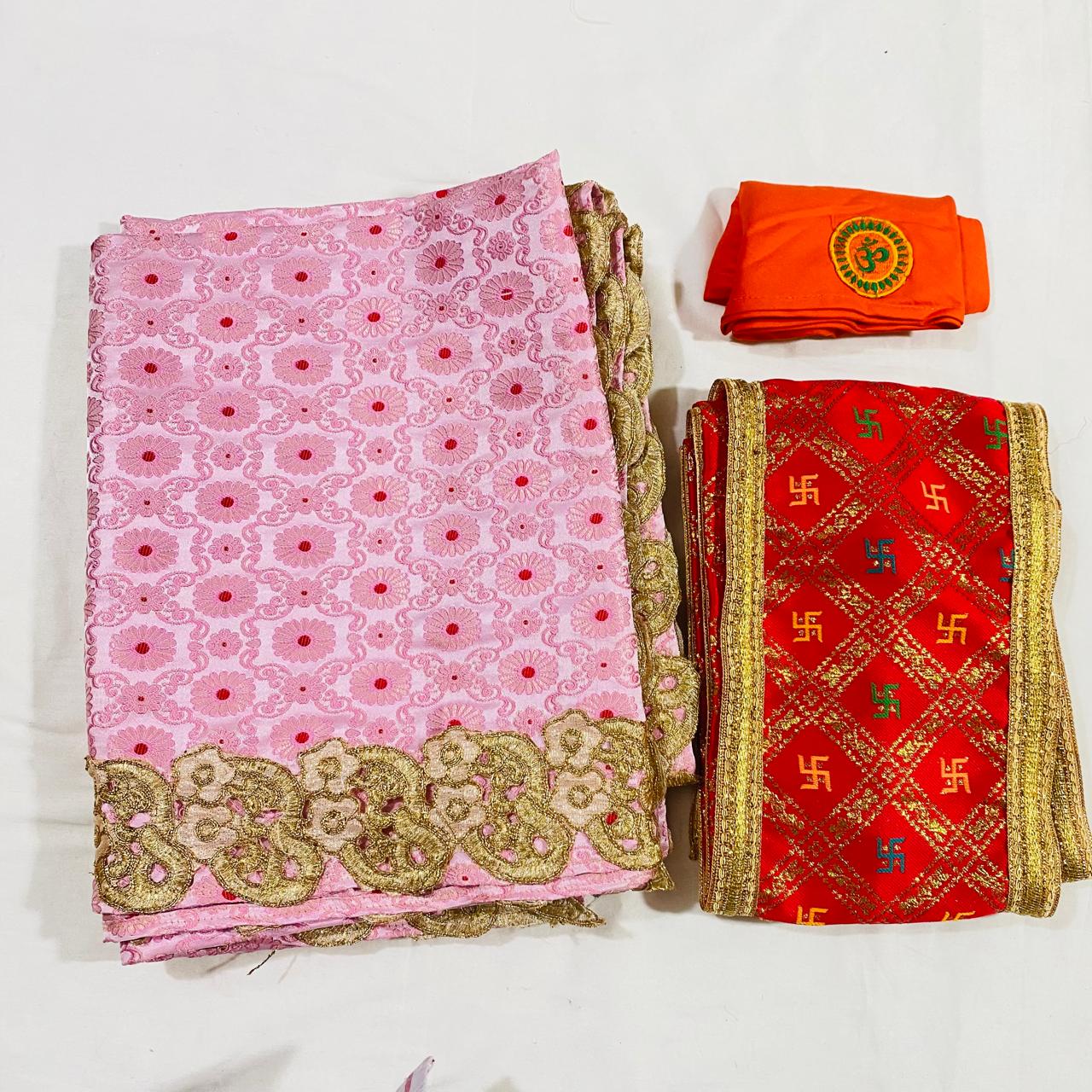 Sai Baba Dress Vastra Chola Poshak Set for Big Idol Statue | Colour