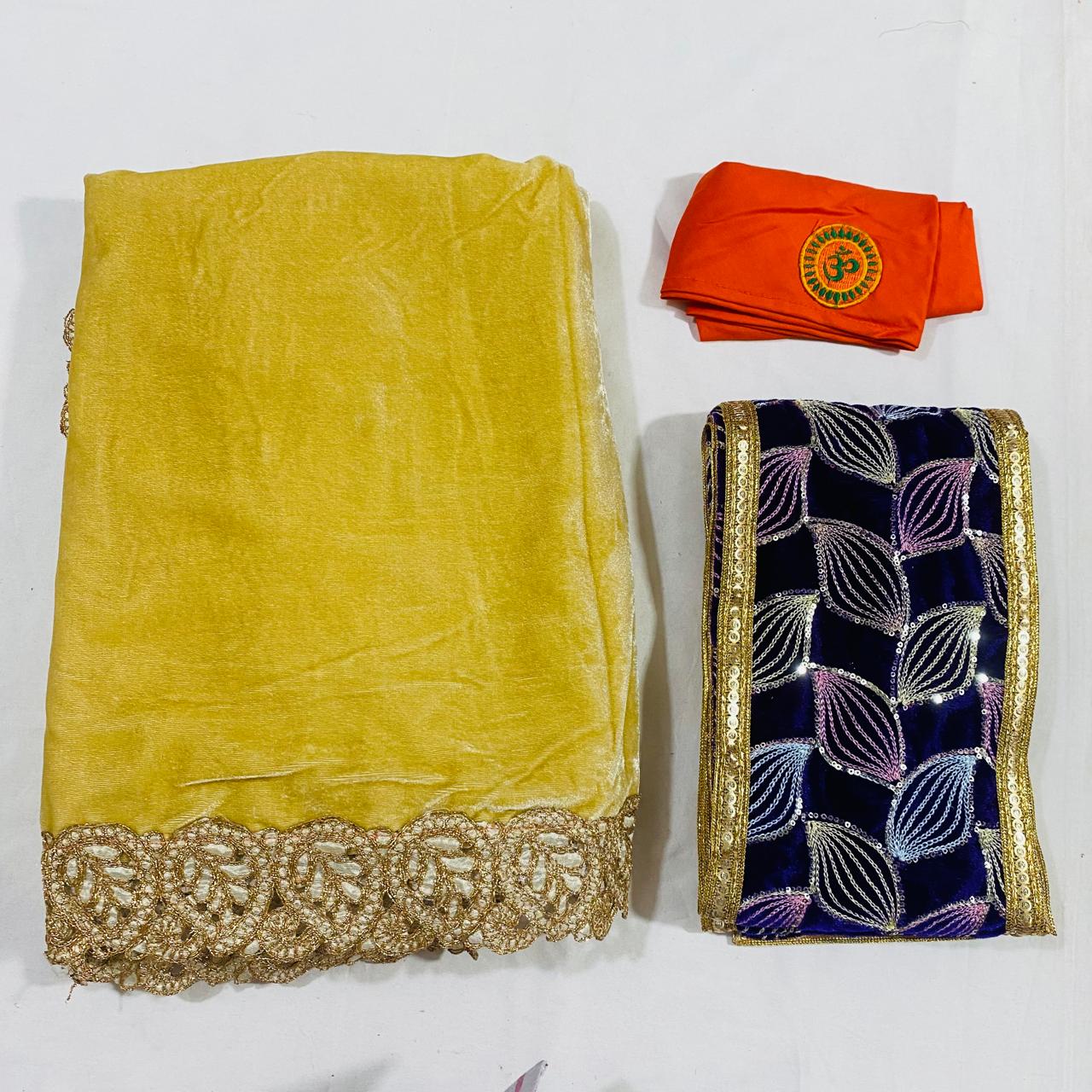 Sai Baba Dress Vastra Chola Poshak Set for Big Idol Statue | Colour