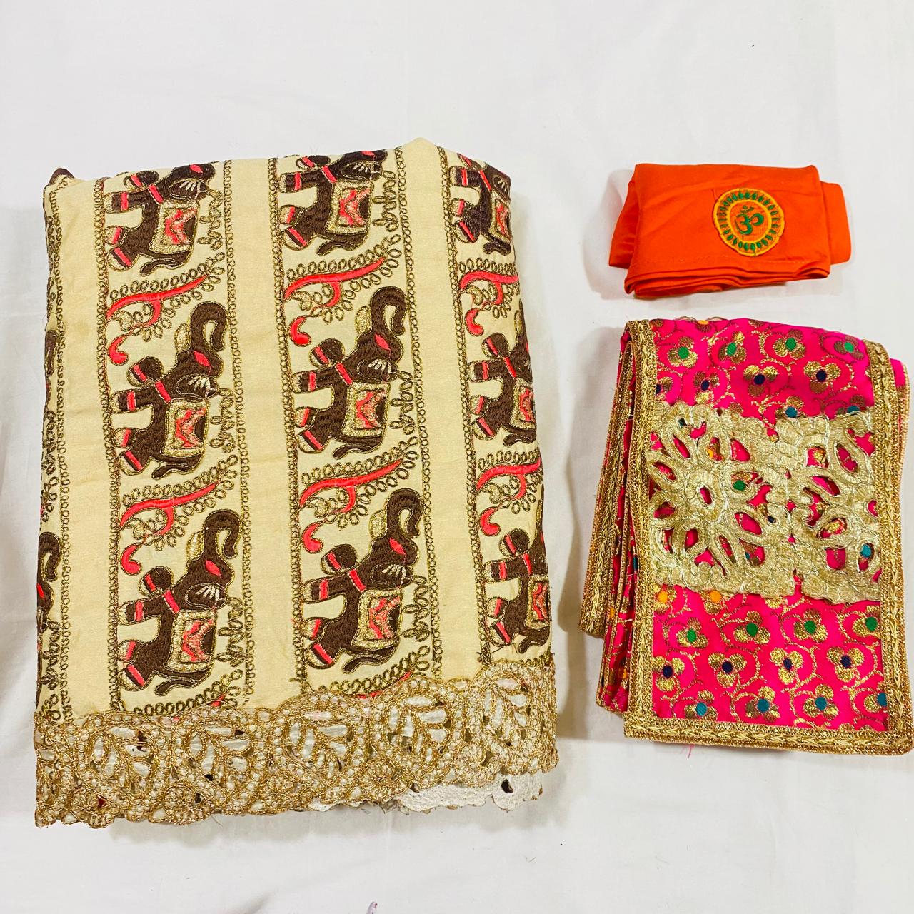 Sai Baba Dress Vastra Chola Poshak Set for Big Idol Statue | Colour