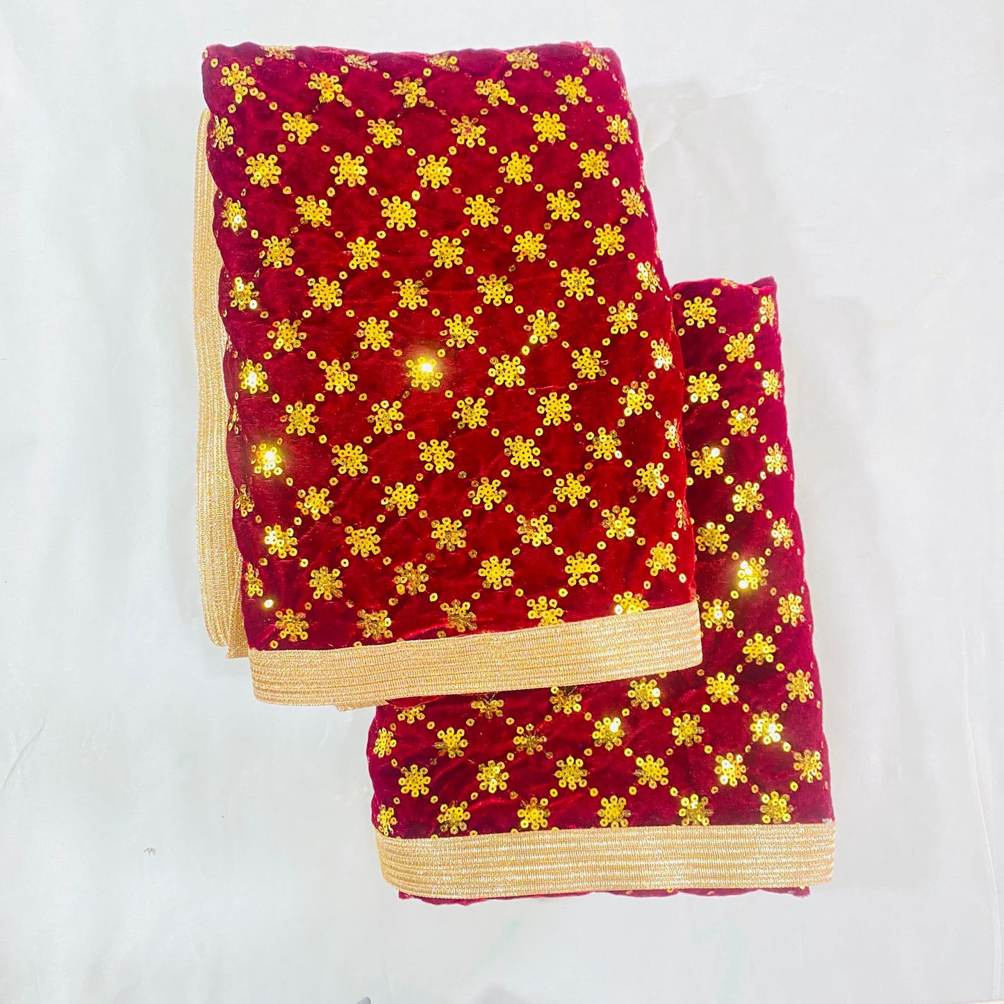 Sai Baba Vastra Chola Set for Shirdi Temple | Sai Baba Statue Cloth, Samadhi Cloth, Neck Scarf & Head Kafni | Color