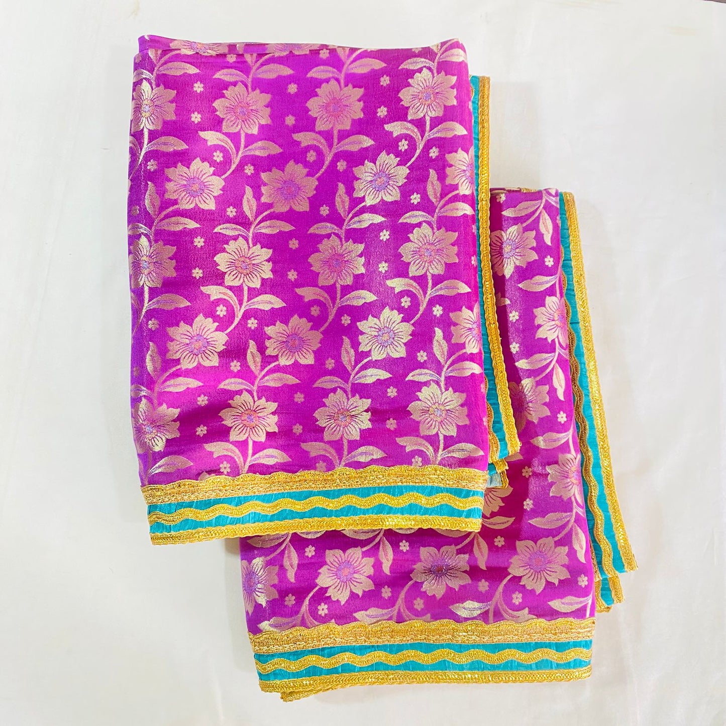 Sai Baba Vastra Dress Chola Set for Sai Baba Temple, Shirdi | Sai Baba Statue Cloth, Samadhi Cloth, Neck Scarf & Head Kafni | Color