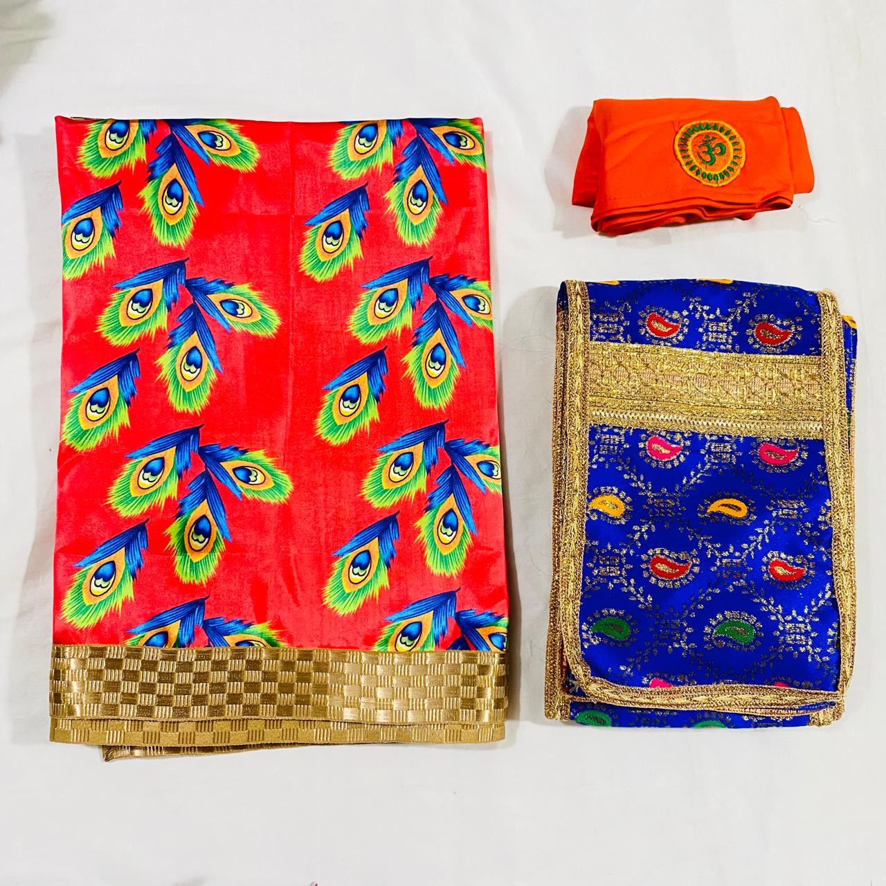 Sai Baba Dress Vastra Chola Poshak Set for Big Idol Statue | Colour