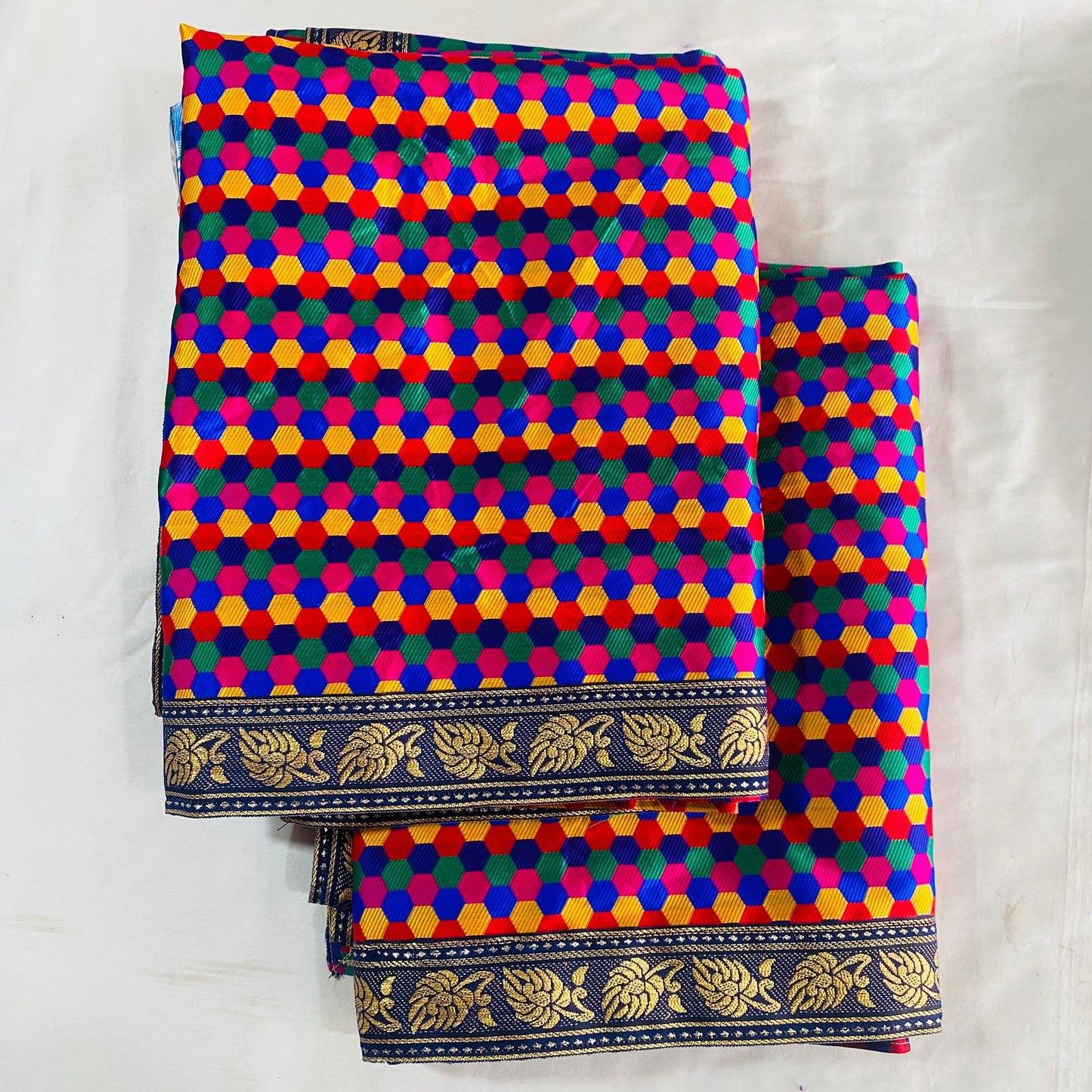 Sai Baba Vastra Dress Chola Set for Sai Baba Temple, Shirdi | Sai Baba Statue Cloth, Samadhi Cloth, Neck Scarf & Head Kafni | Color