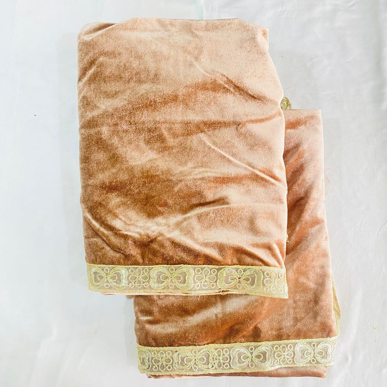Sri Sadguru Sai Baba Vastra Set for Shirdi Temple – Brown with Golden Border