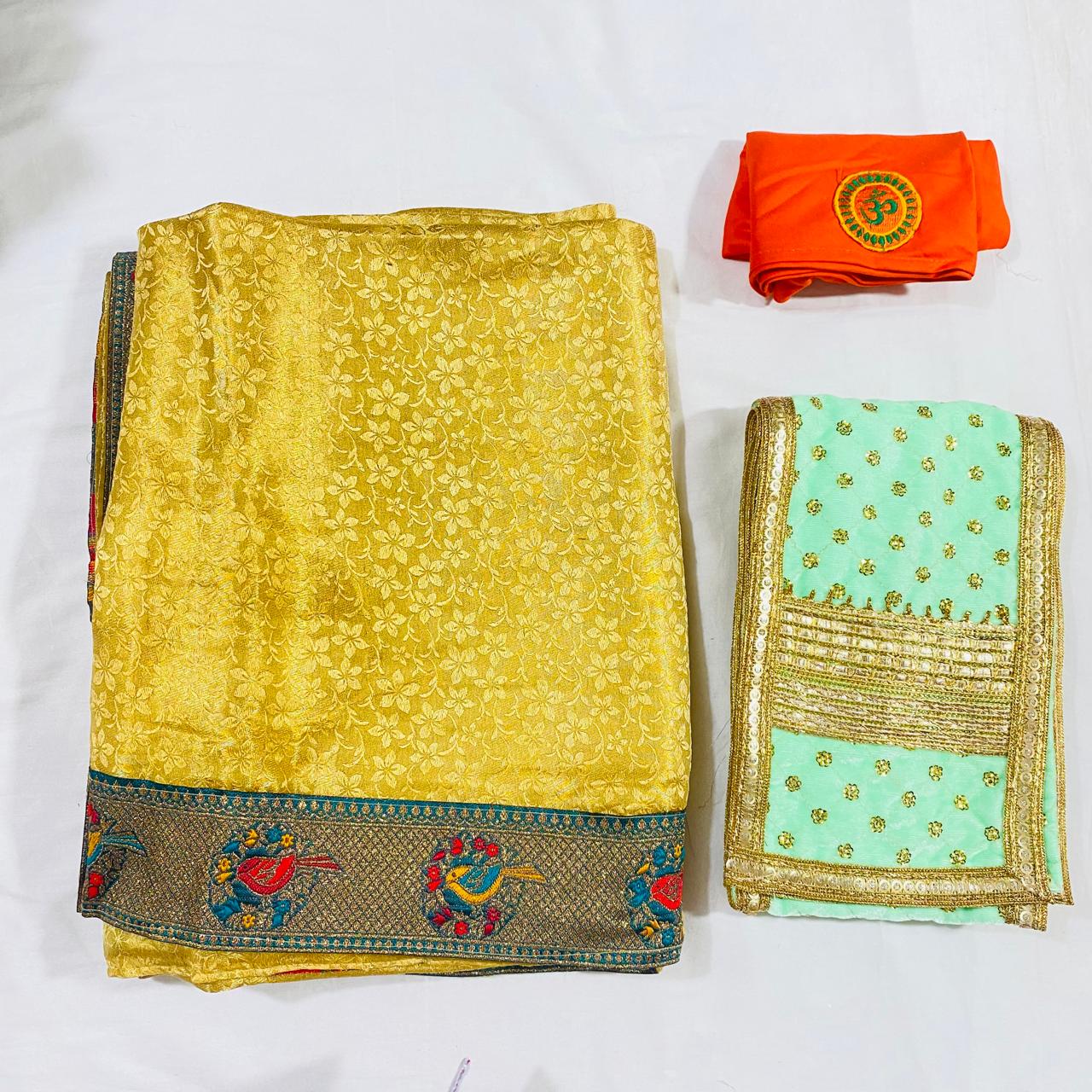 Sai Baba Dress Vastra Chola Poshak Set for Big Idol Statue | Colour
