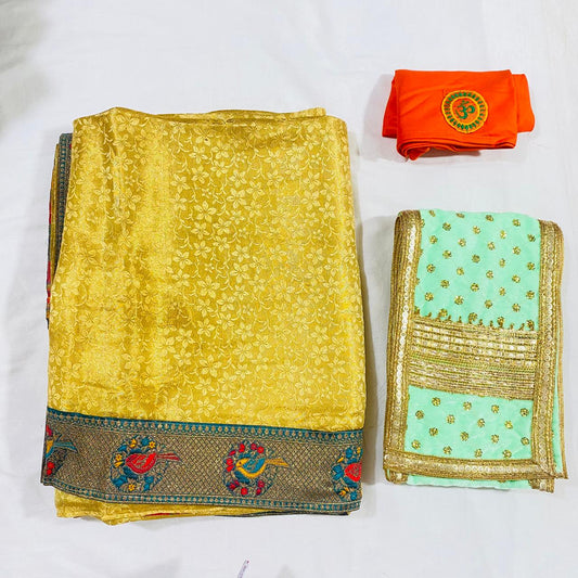 Sai Baba Dress Vastra Chola Poshak Set for Big Idol Statue | Colour