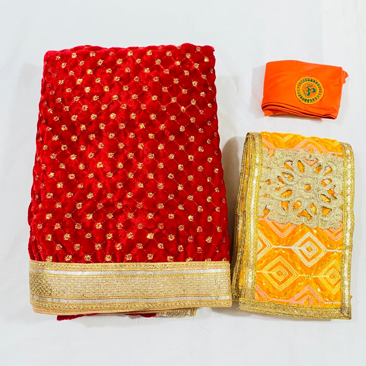 Sai Baba Dress Vastra Chola Poshak Set for Big Idol Statue | Colour