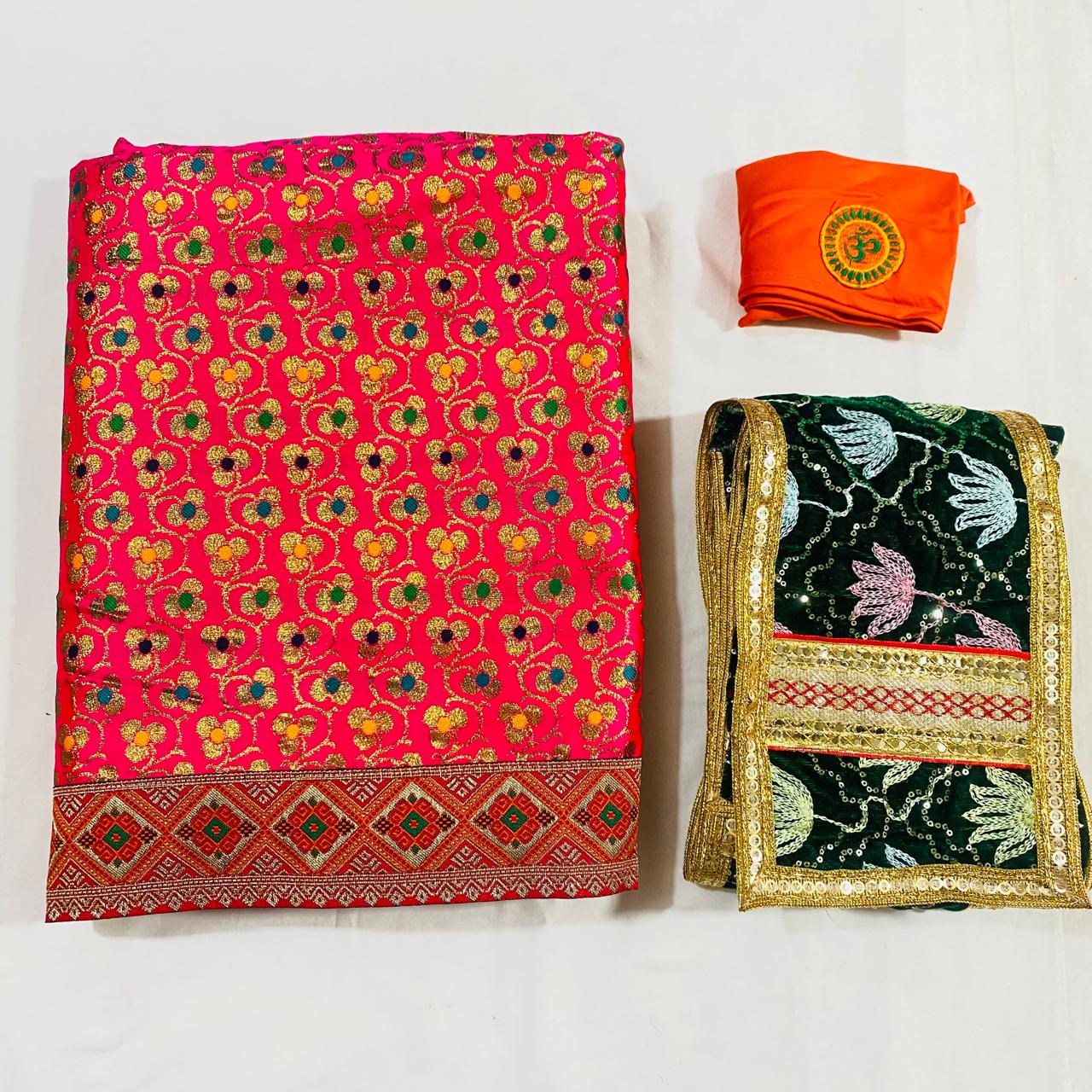 Sai Baba Dress Vastra Chola Poshak Set for Big Idol Statue | Colour