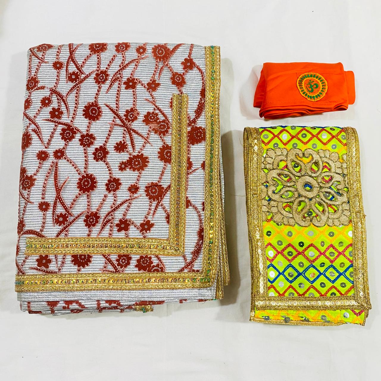 Sai Baba Dress Vastra Chola Poshak Set for Big Idol Statue | Colour