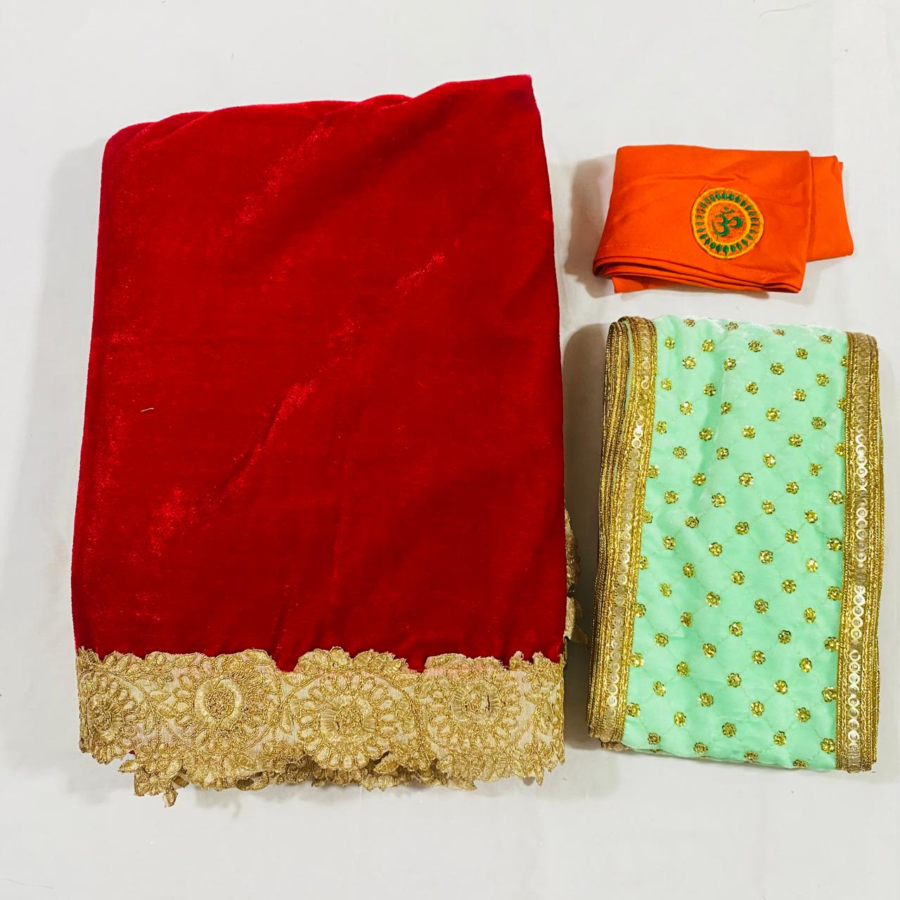 Sai Baba Dress Vastra Chola Poshak Set for Big Idol Statue | Colour