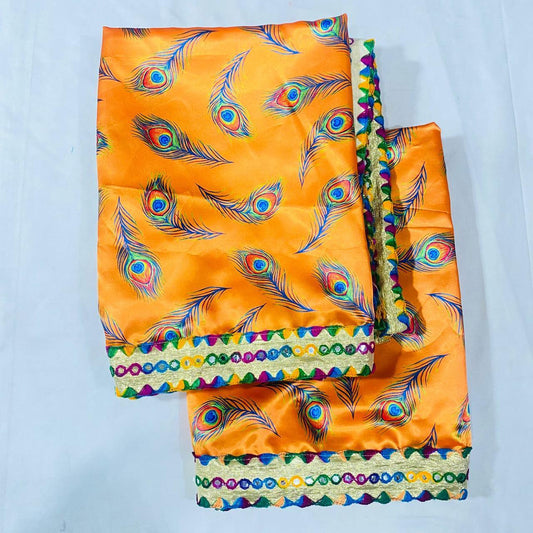 Sai Baba Vastra Dress Chola Set for Sai Baba Temple, Shirdi | Sai Baba Statue Cloth, Samadhi Cloth, Neck Scarf & Head Kafni | Color