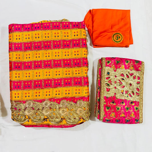 Sai Baba Dress Vastra Chola Poshak Set for Big Idol Statue | Colour