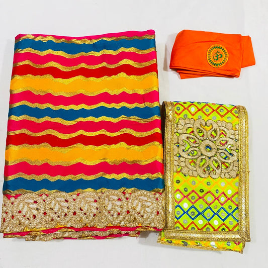 Sai Baba Dress Vastra Chola Poshak Set for Big Idol Statue | Colour