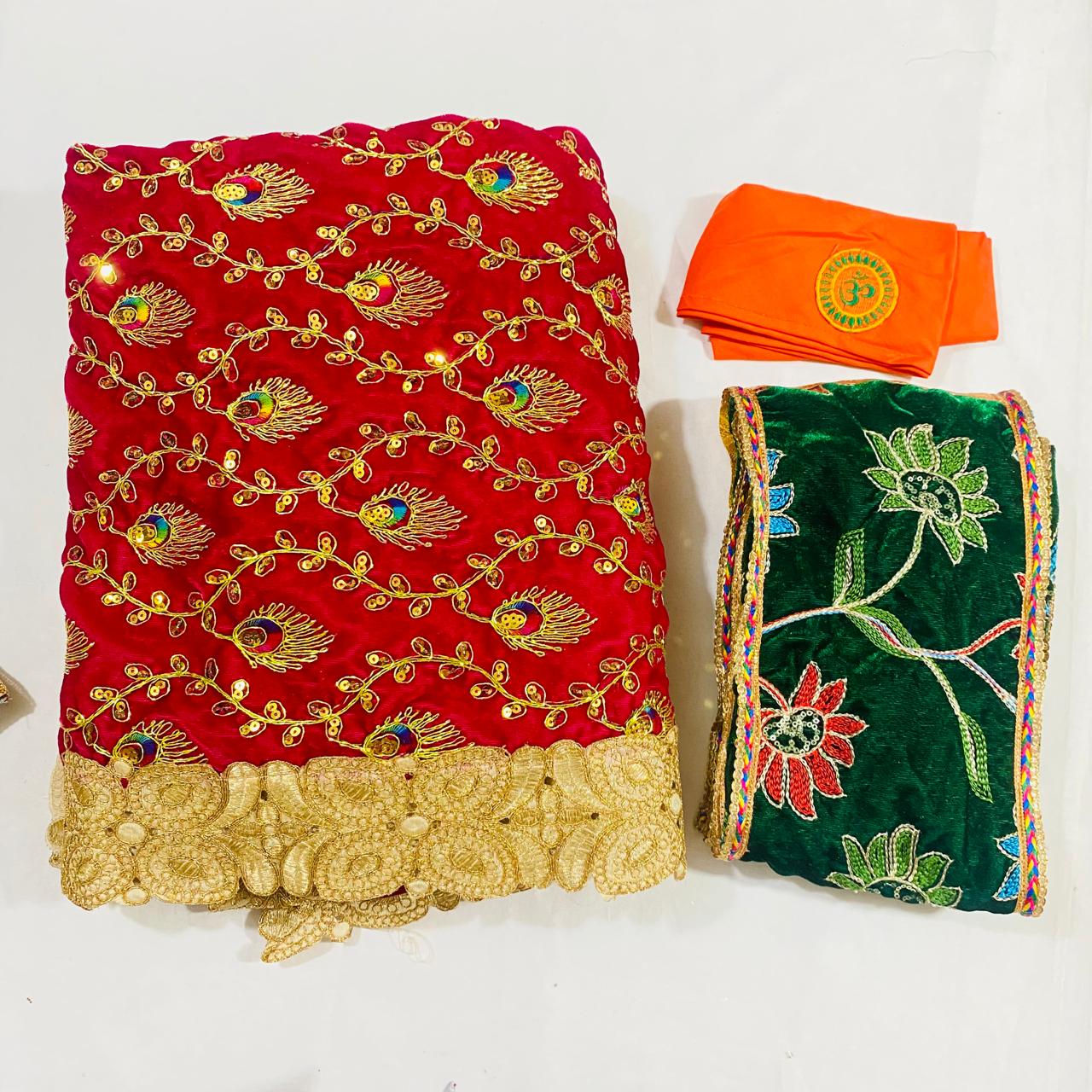Sai Baba Dress Vastra Chola Poshak Set for Big Idol Statue | Colour