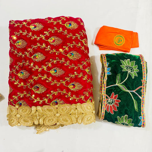 Sai Baba Dress Vastra Chola Poshak Set for Big Idol Statue | Colour