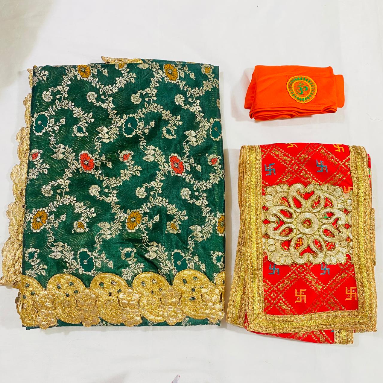 Sai Baba Dress Vastra Chola Poshak Set for Big Idol Statue | Colour
