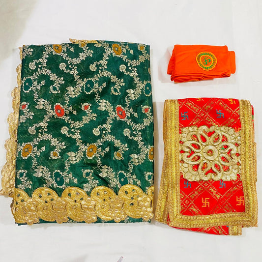 Sai Baba Dress Vastra Chola Poshak Set for Big Idol Statue | Colour