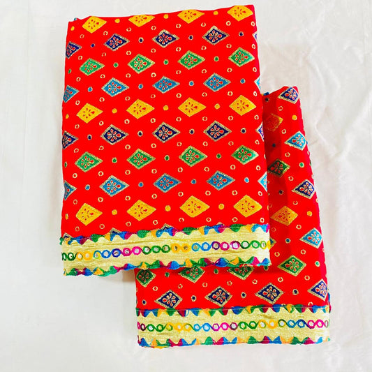 Sai Baba Vastra Dress Chola Set for Sai Baba Temple, Shirdi | Sai Baba Statue Cloth, Samadhi Cloth, Neck Scarf & Head Kafni | Color