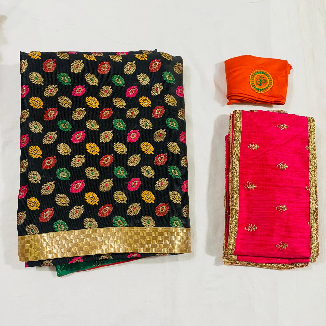 Sai Baba Dress Vastra Chola Poshak Set for Big Idol Statue | Colour