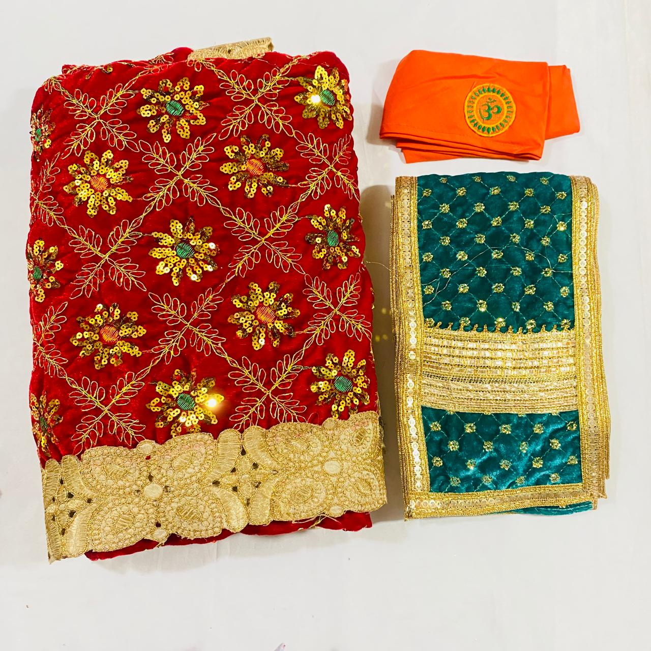 Sai Baba Dress Vastra Chola Poshak Set for Big Idol Statue | Colour