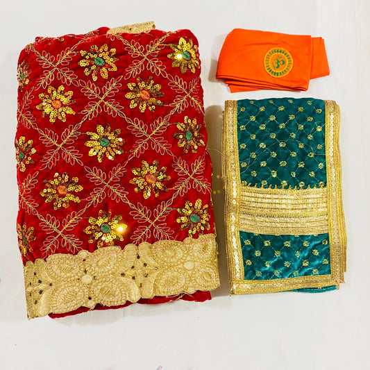 Sai Baba Dress Vastra Chola Poshak Set for Big Idol Statue | Colour