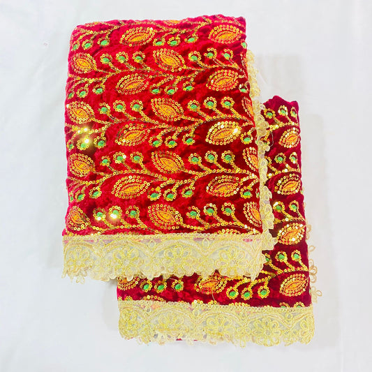 Sai Baba Vastra Chola Set for Shirdi Temple | Sai Baba Statue Cloth, Samadhi Cloth, Neck Scarf & Head Kafni | Color