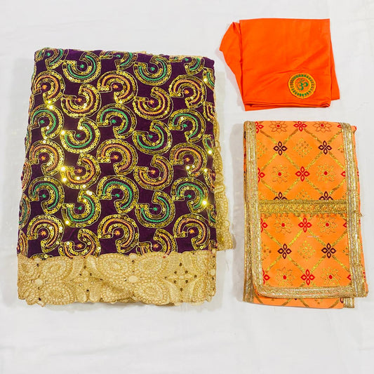 Sai Baba Dress Vastra Chola Poshak Set for Big Idol Statue | Colour