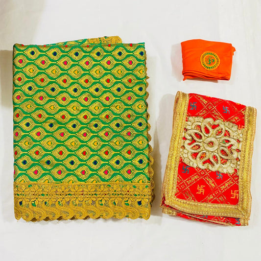Sai Baba Dress Vastra Chola Poshak Set for Big Idol Statue | Colour