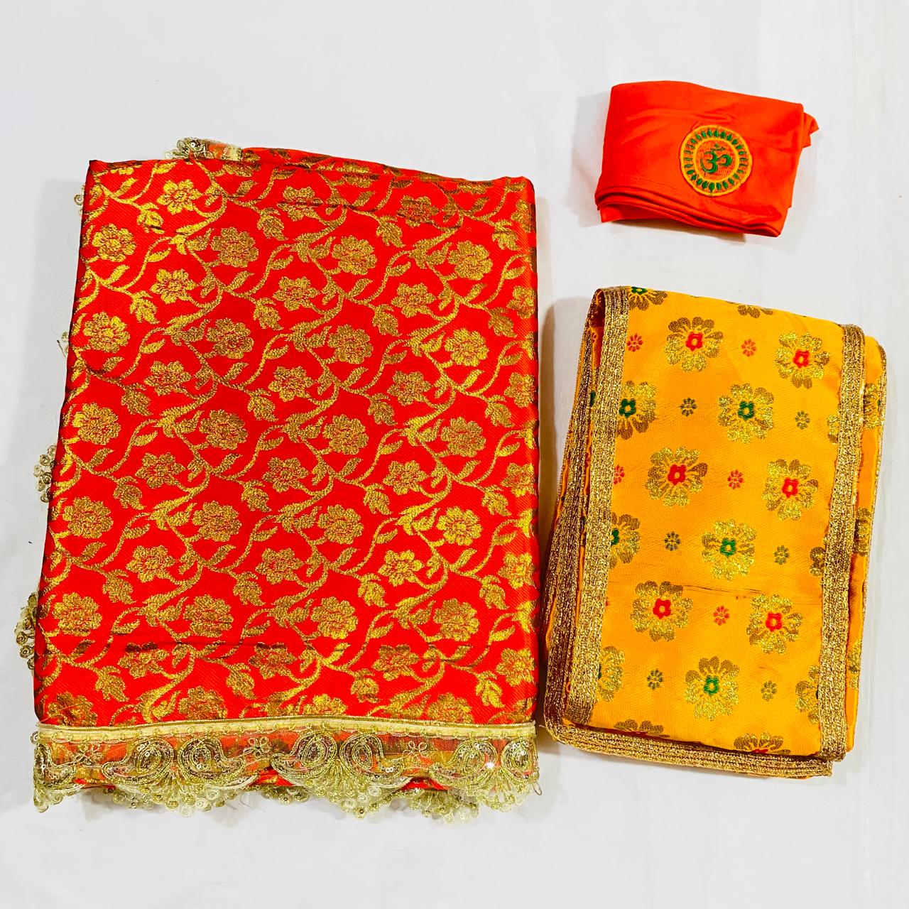 Sai Baba Dress Vastra Chola Poshak Set for Big Idol Statue | Colour