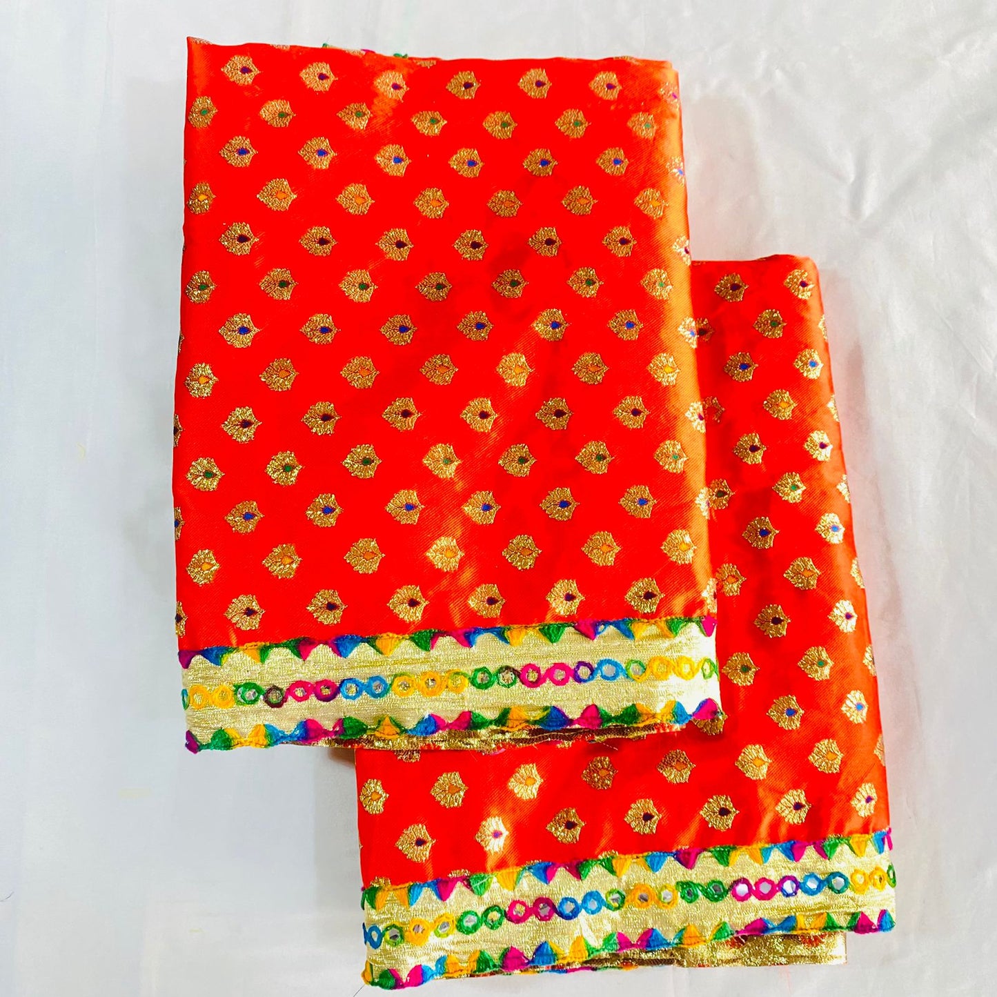 Sai Baba Vastra Dress Chola Set for Sai Baba Temple, Shirdi | Sai Baba Statue Cloth, Samadhi Cloth, Neck Scarf & Head Kafni | Color