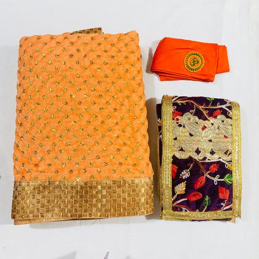 Sai Baba Dress Vastra Chola Poshak Set for Big Idol Statue | Colour