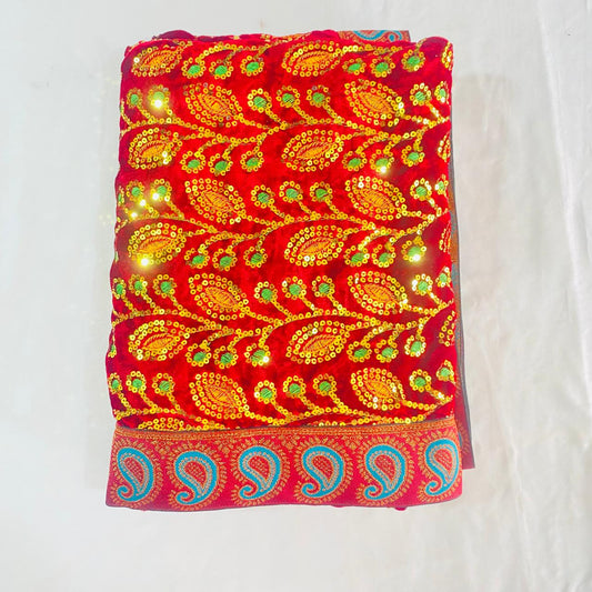 Sai Baba Vastra Dress Chola Set for Sai Baba Temple | Sai Baba Statue Cloth, Neck Scarf & Head Kafni | 3 meter | Color