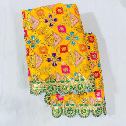 Sai Baba Vastra Dress Chola Set for Shirdi Temple | Embroidery Work Cloth | Sai Baba Statue Cloth, Samadhi Cloth, Neck Scarf & Head Kafni | Color