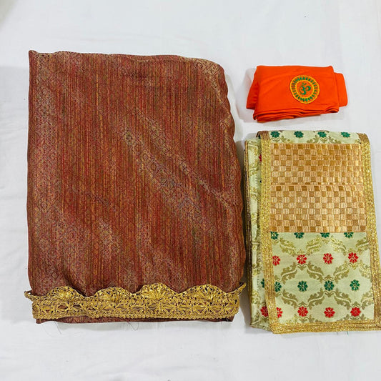 Sai Baba Dress Vastra Chola Poshak Set for Big Idol Statue | Colour