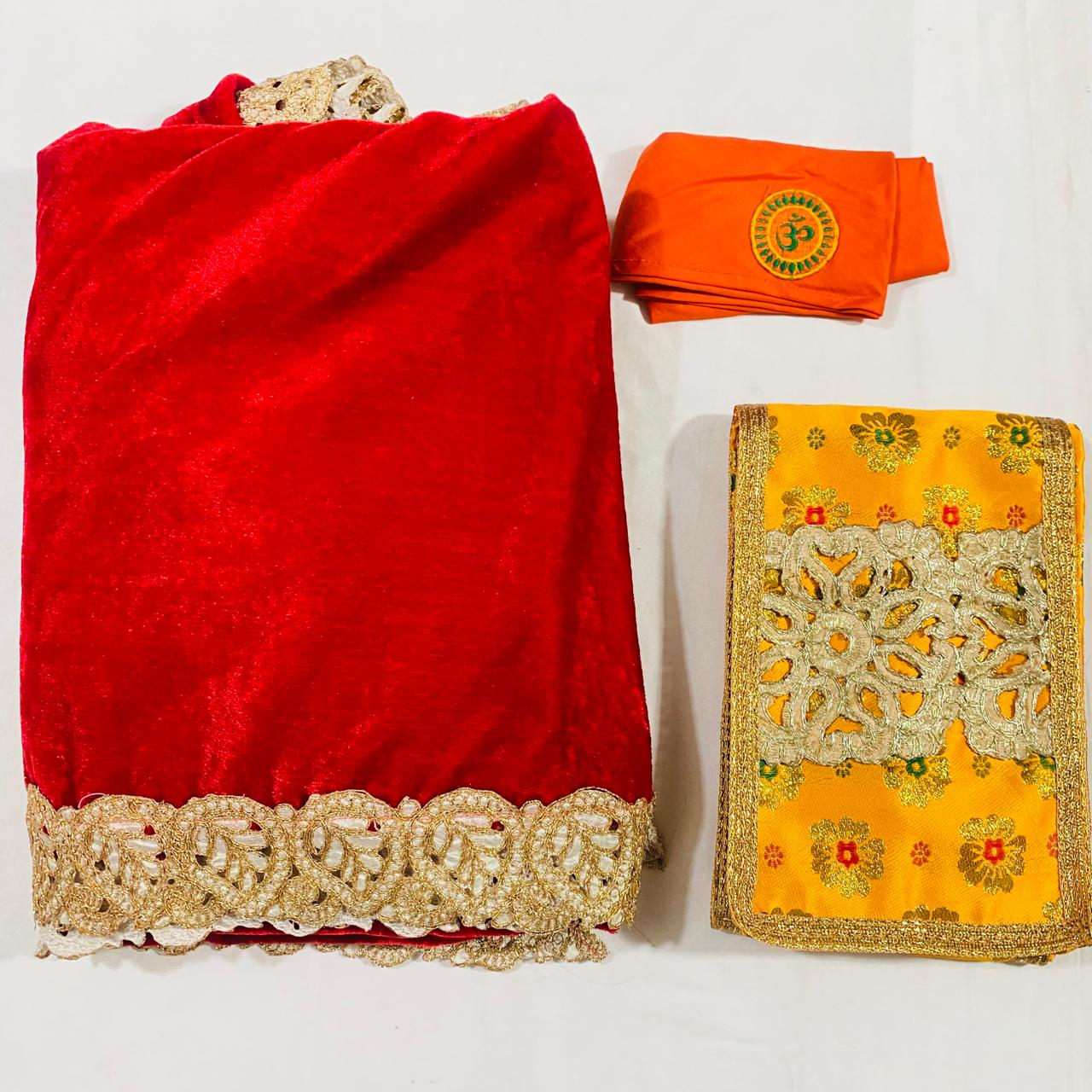Sai Baba Dress Vastra Chola Poshak Set for Big Idol Statue | Colour