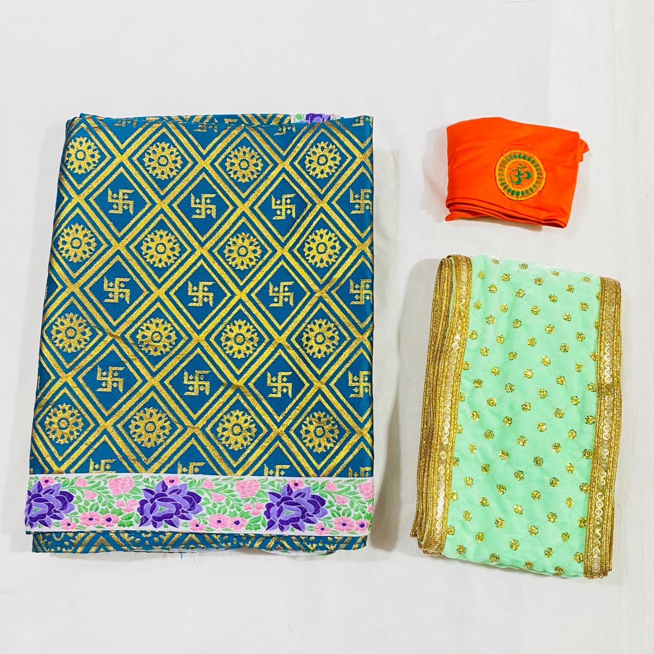 Sai Baba Dress Vastra Chola Poshak Set for Big Idol Statue | Colour