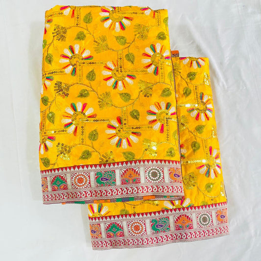 Sai Baba Vastra Dress Chola Set for Shirdi Temple | Embroidery Work Cloth | Sai Baba Statue Cloth, Samadhi Cloth, Neck Scarf & Head Kafni | Color